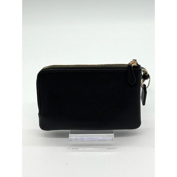 RETAIL $138 Coach Double Corner Zip Leather Wristlet Wallet*LIKE NEW CONDITION - Picture 3 of 7